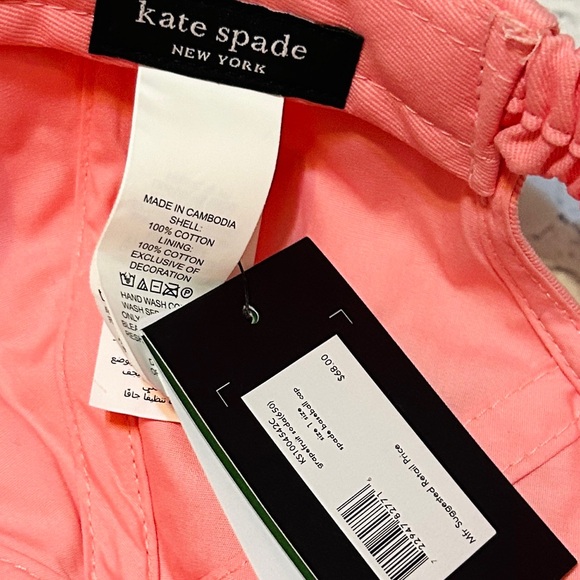NWT Kate Spade Pink Baseball Cap (Retail $68 - One Size) main image 6